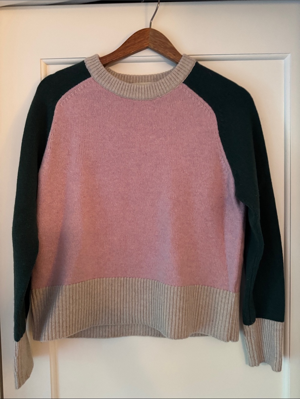 Boden Olivia Merino Wool Colorblock sweater M